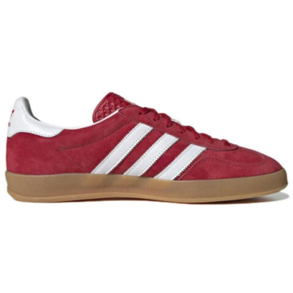 Adidas Gazelle Indoor Low Mens Sportswear Shoes Red H06261 NEW Size 10 - Picture 2 of 7